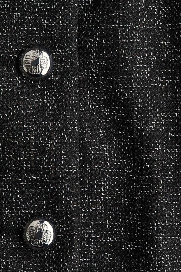 Collared bouclé jacket - 6