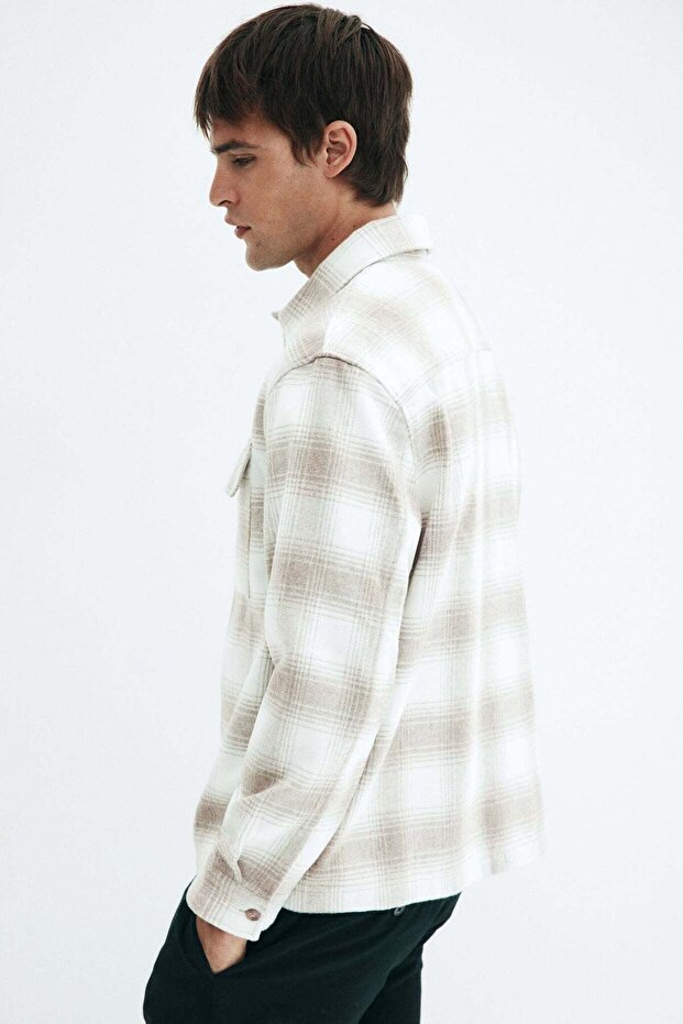 Regular Fit Flannel overshirt - 3