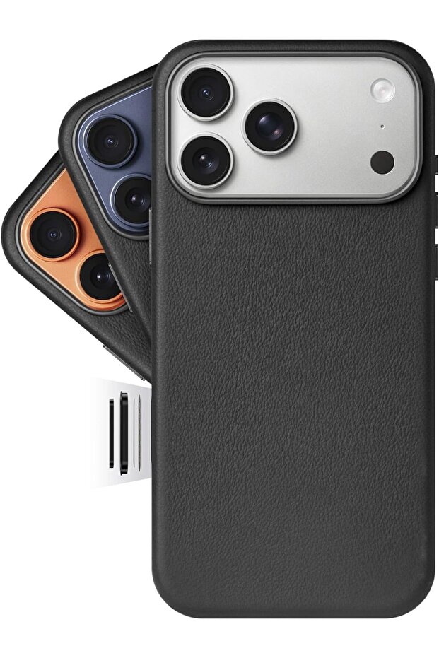Classic | Premium Leather Case for iPhone 17 Pro Max - Black