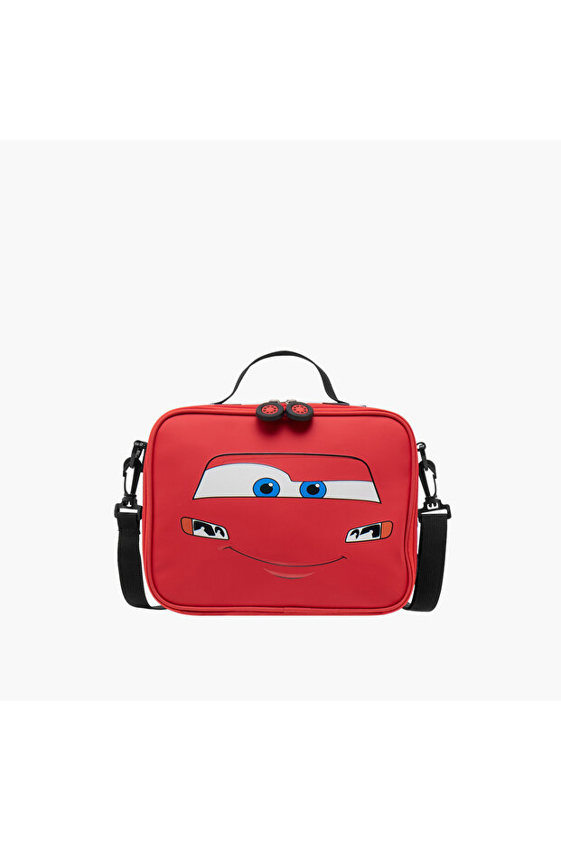 Cars Print Lunch Bag with Zip Closure