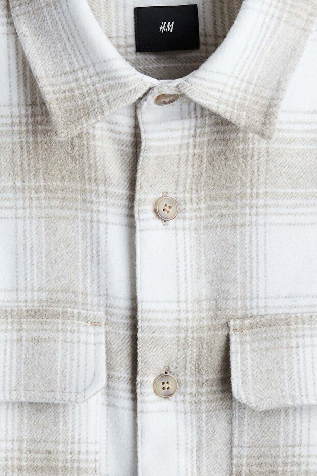 Regular Fit Flannel overshirt - 7