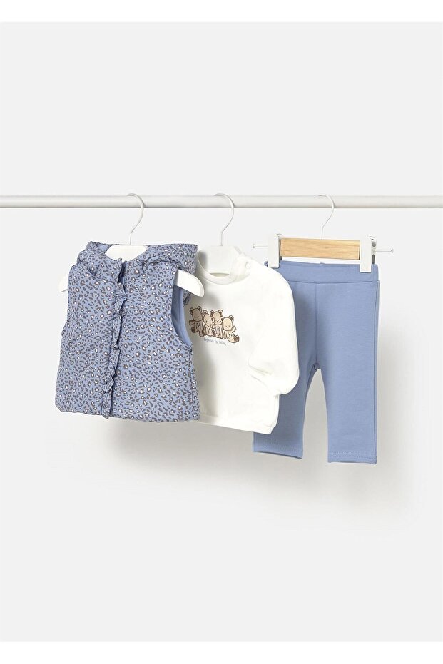 Baby Girl Inflatable Vest Set Piece Set Blue 2632