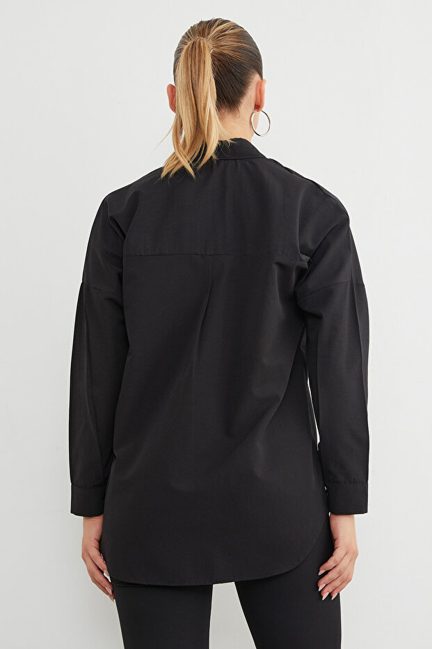 Basic Düğmeli Gömlek - 3