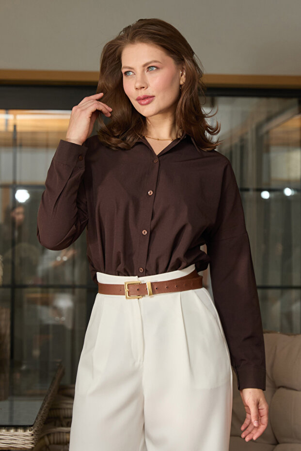 Basic Düğmeli Gömlek - 1