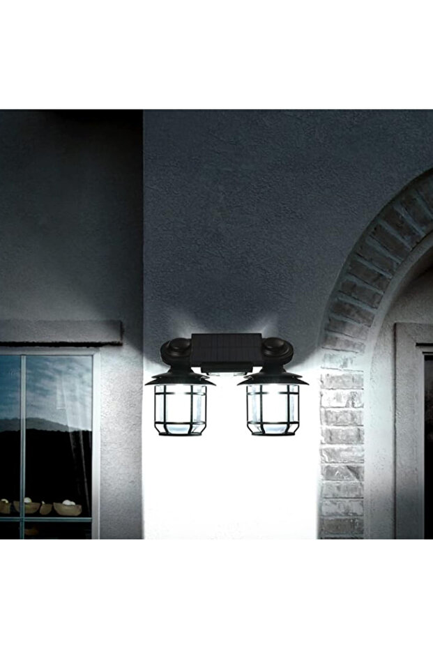 Double solar lamp 182LED with motion sensor 3 lighting modes remote control - 7