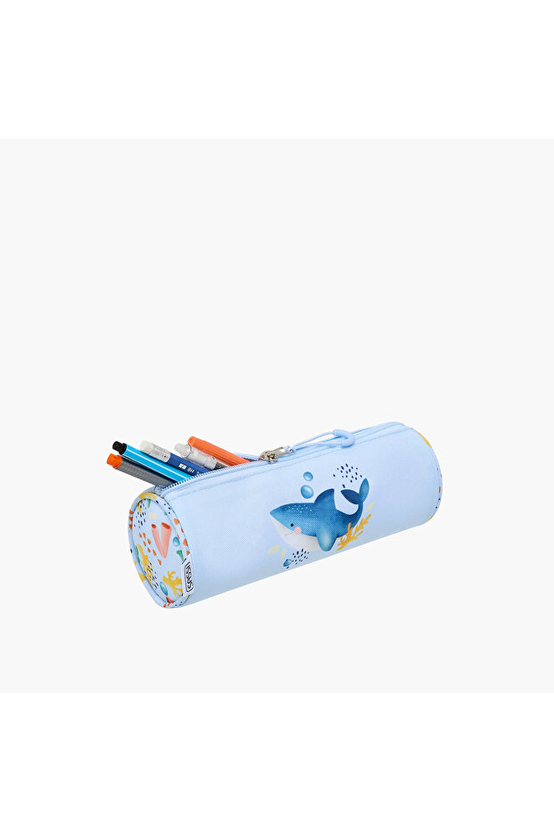 حقيبة أقلام مطبوعة مع إغلاق بسحاب - 5