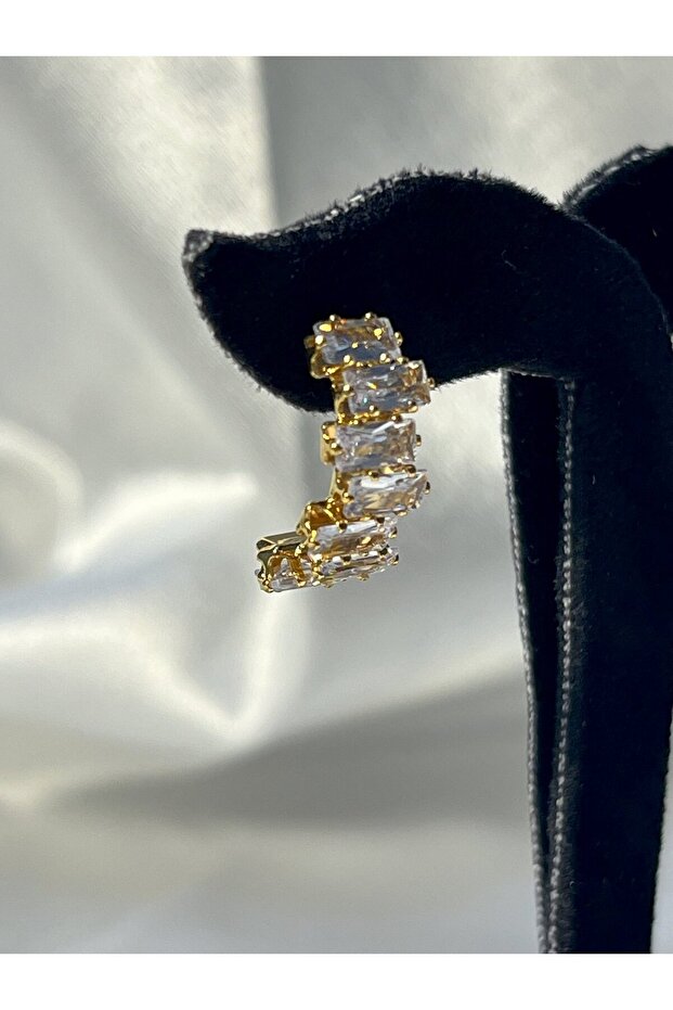 Stone Earrings - Gold - 1