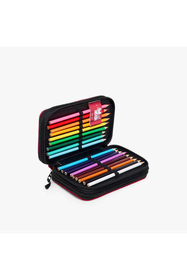 حقيبة أقلام صلبة بثلاثة أقسام - 6