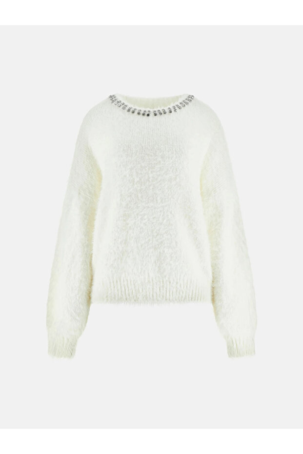 Arisa Kadın Beyaz Triko W5BR58Z3BH0-G1O6 - 4