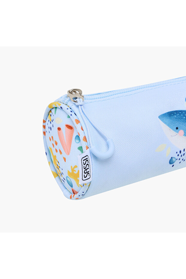 حقيبة أقلام مطبوعة مع إغلاق بسحاب - 4