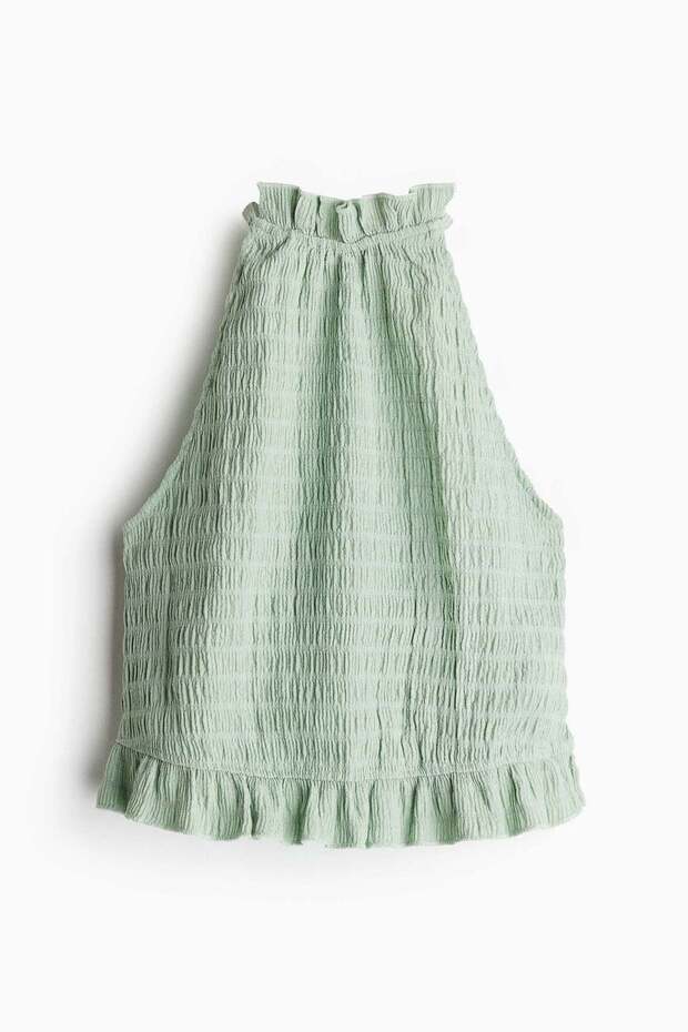 Textured halterneck top
