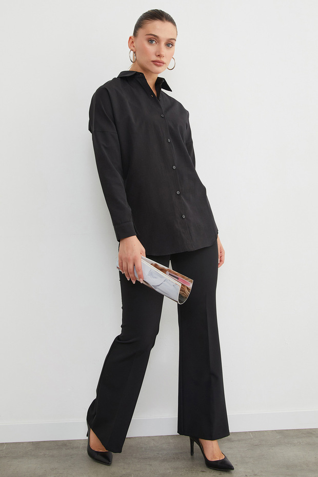 Basic Düğmeli Gömlek - 2