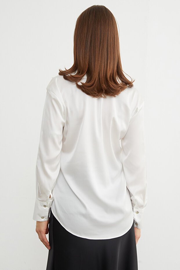 Basic Saten Gömlek - 7