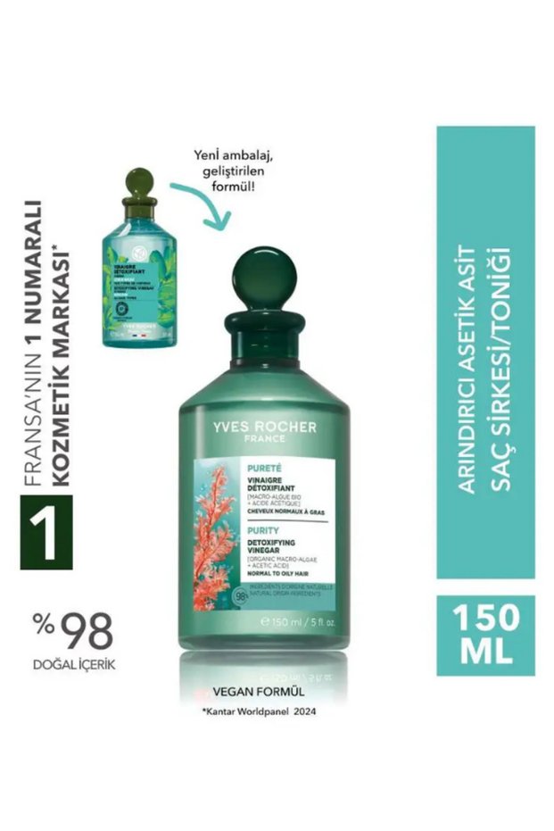 Shine-Enhancing Hair Tonic for Normal Hair 150 ml Ocean Macro Algae Purifying Vinegar