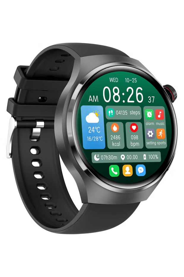 تتميز ساعة GT4 الذكية بوظيفة الاتصال عبر البلوتوث (الرد على المكالمات/إجراؤها). - 2