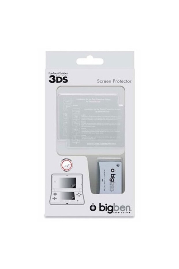screen protection set for 3DS console (films, microfiber)