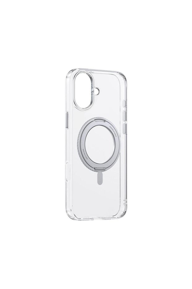 Skyring Series 360 °   Magsafe Phone Case with Stand for iPhone 16 - Transparent