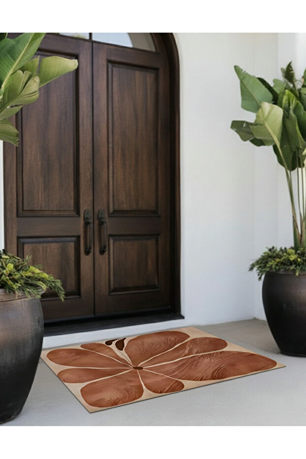 Digital Printing Doormat Large Floral Pattern