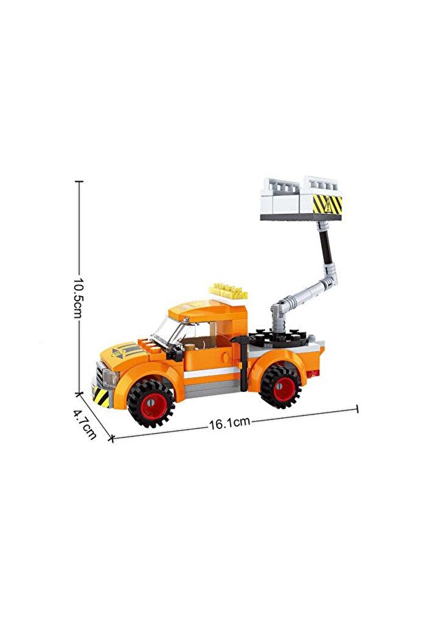 Engineering Işıklı Tamir Aracı 120 Parça Yapı Blok Seti - 2