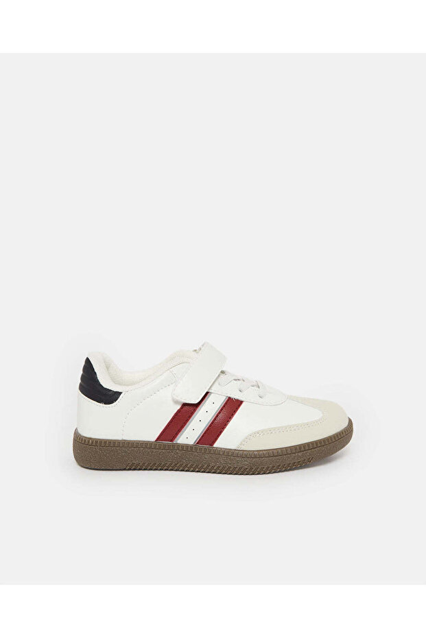 Boys White Retro Sneakers