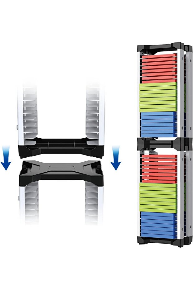 HEATFUN Game Storage Tower (Holds up to 46, Hooks for Headset/Controller) - 7