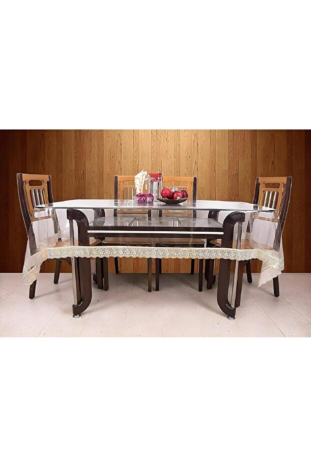 غطاء طاولة شفاف من مادة PVC - 4