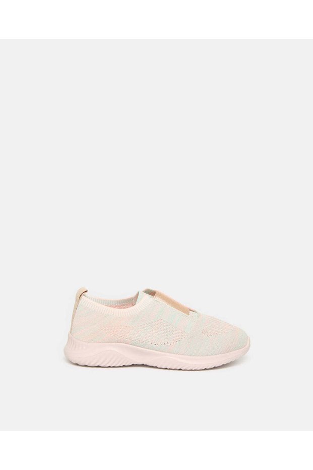 Senior Girls Beige Slip-On Shoes