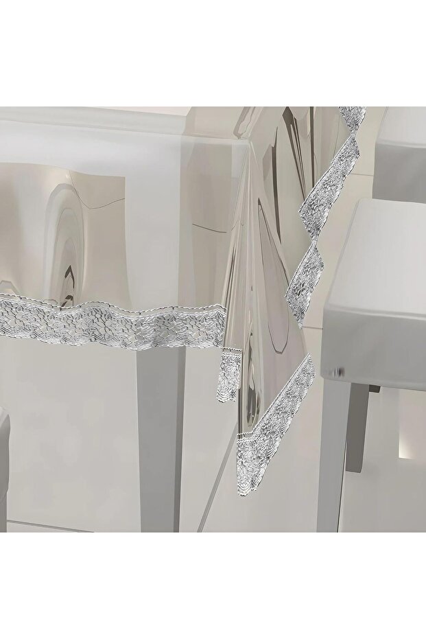 غطاء طاولة شفاف من مادة PVC - 6