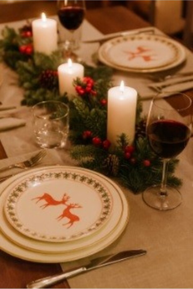 YILBAŞI PASTA TABAĞI KOKİNA 21CM STACKABLE 6LI SET - 3