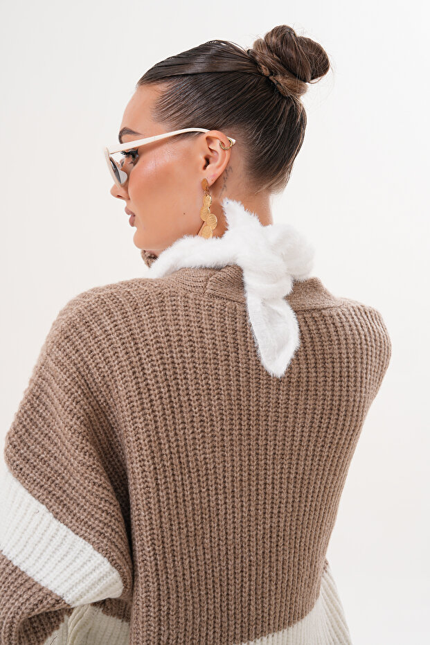 Eșarfă triunghiulară de pluș - 4