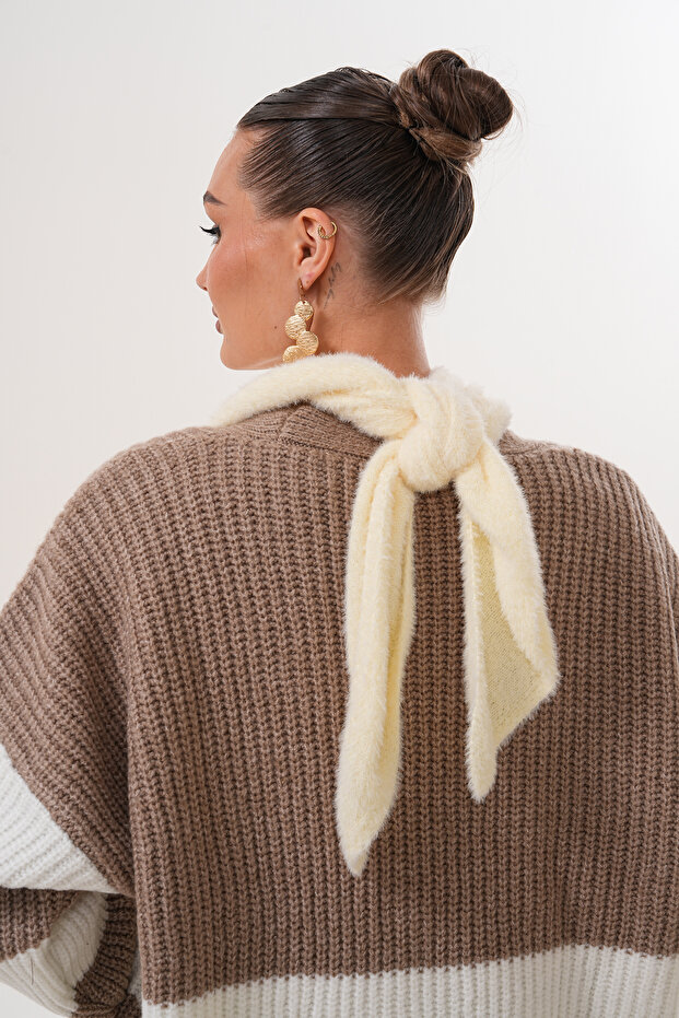 Eșarfă triunghiulară de pluș - 7