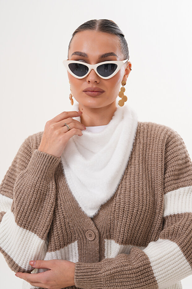 Eșarfă triunghiulară de pluș - 3