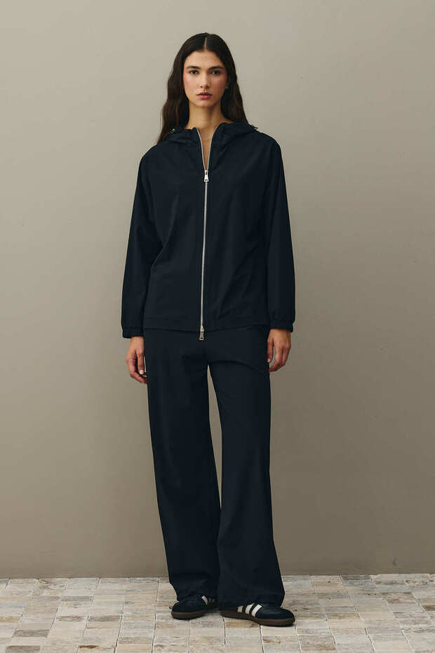 Kapüşonlu Light Touch Takım Siyah - 1