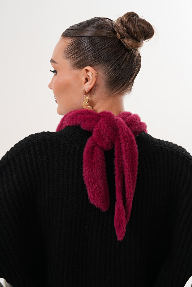 وشاح مثلث الشكل من القطيفة - 5