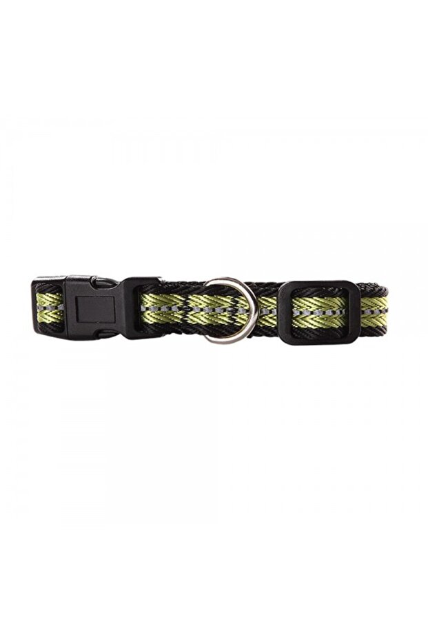 Reflective Dog Collar - Green - Small