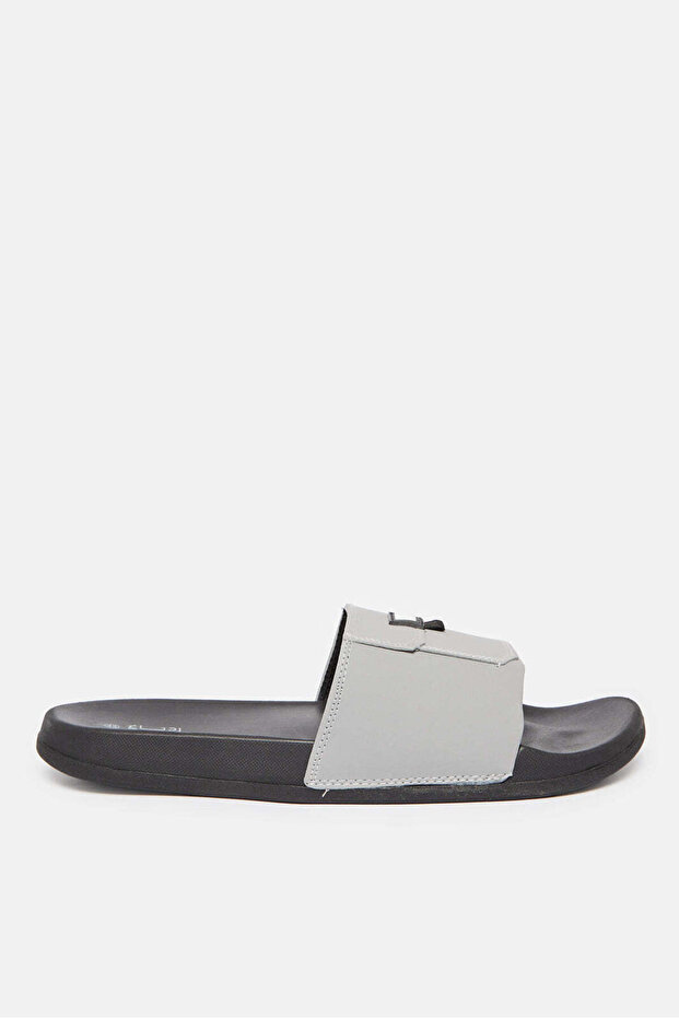 Men Grey Pocket Slides