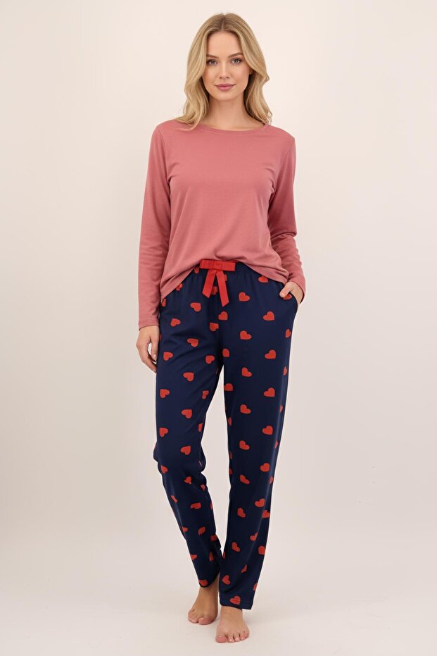 4530 Heart Pattern Pajama Drawer - 1