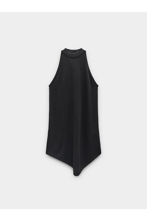 Asimetrik Örme Elbise - 5