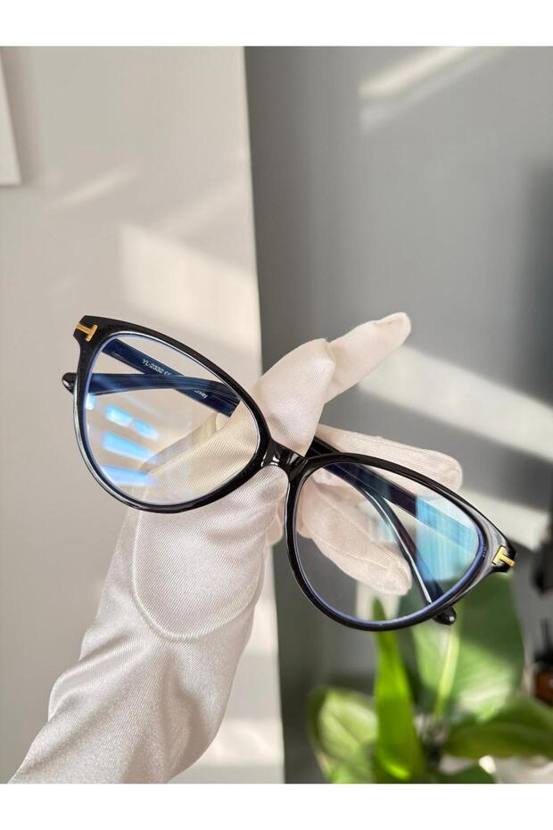 Cat Eye Cat Eye Bone Transparent Women Men Unisex Blue Light Protecting Screen Glasses Eyewear