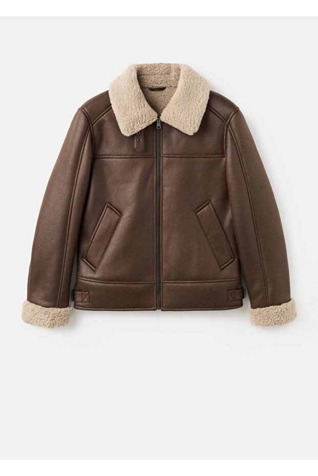 Çift taraflı kürklü mont - 3