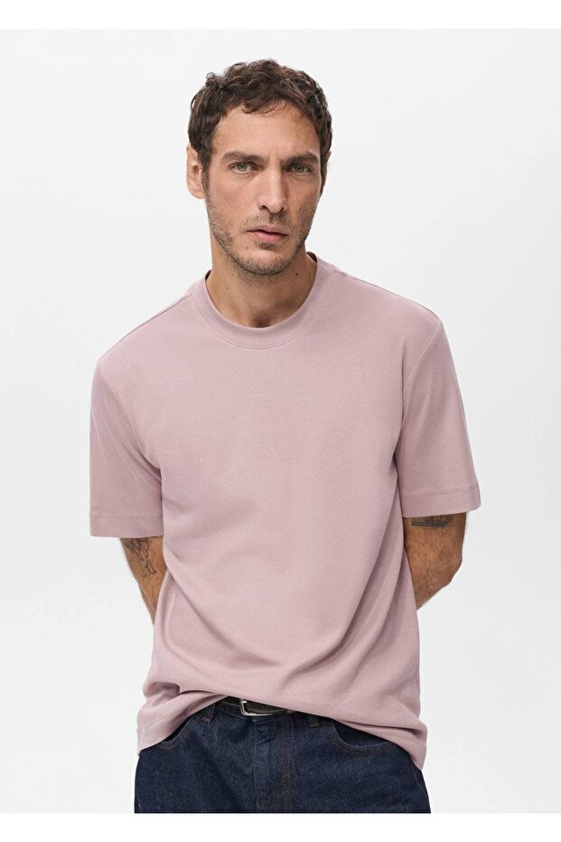 Medium weight regular fit tişört - 1