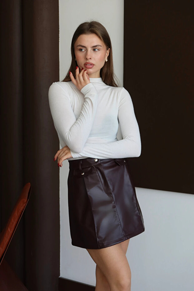 Premium deri etek - 4