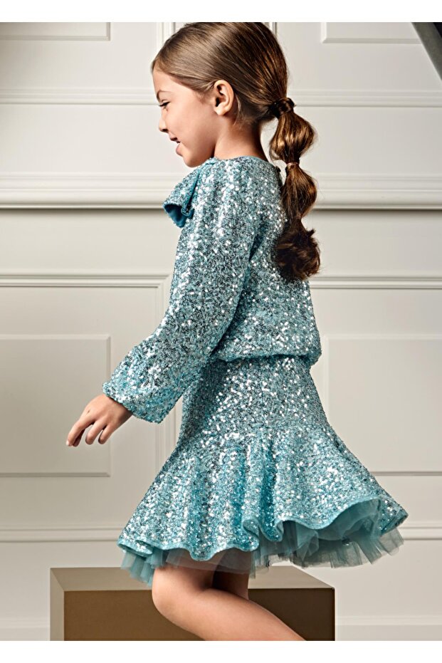 Abel&Lula Sequin Girls' Skirt Set_mnvs5542