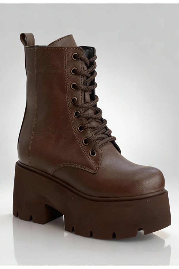 Kadın Yüksek Tabanlı Bağcıklı Bot ALD2000-B102 - 4