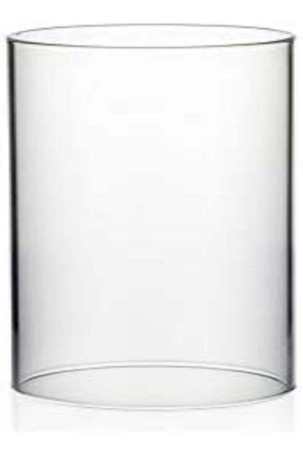 Wgvi Hurricane Candle Holder Sleeve, Wide 4", Height 6", Clear Glass Cylinder Open Both Ends, Chimn