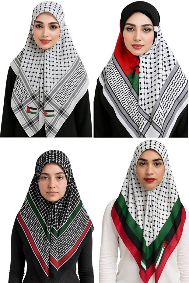 4 Pieces of 100/100 Santa Palestine Flag