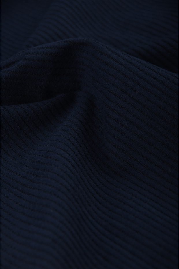 Velvet Rizz Rizz up Men's Navy Blue Velvet Corded Fabric Relaxed Fit Shirt Soft ...