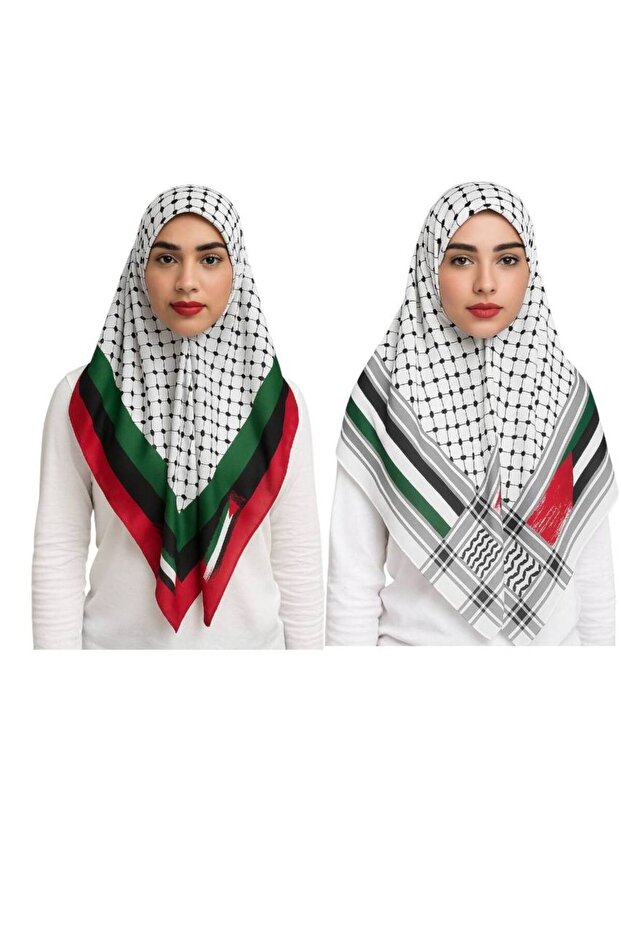 2 Pieces of 100/100 Santa Palestine Flag