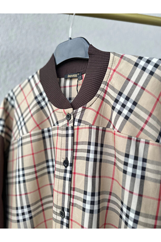 Desenli Oversize Gömlek - 4