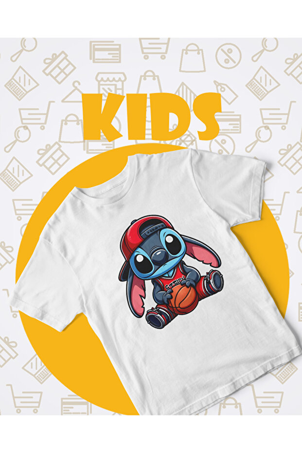 Stitch-Basketball Kids T-Shirt